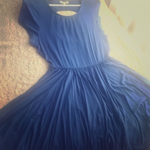 Navy Blue Skater Dress
